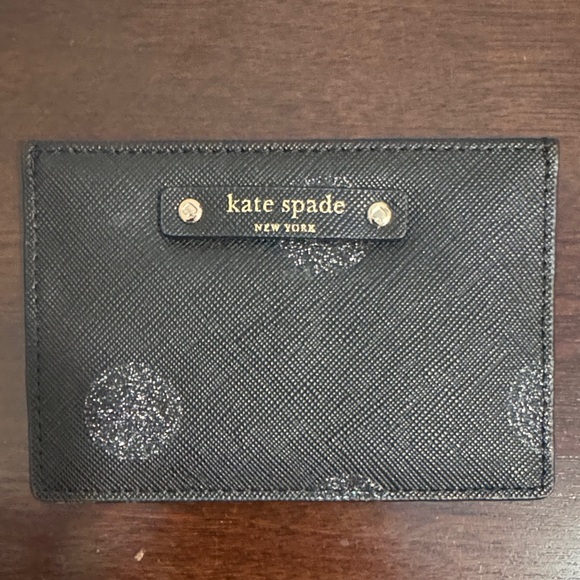 kate spade Handbags - Kate Spade Black Leather Card Holder